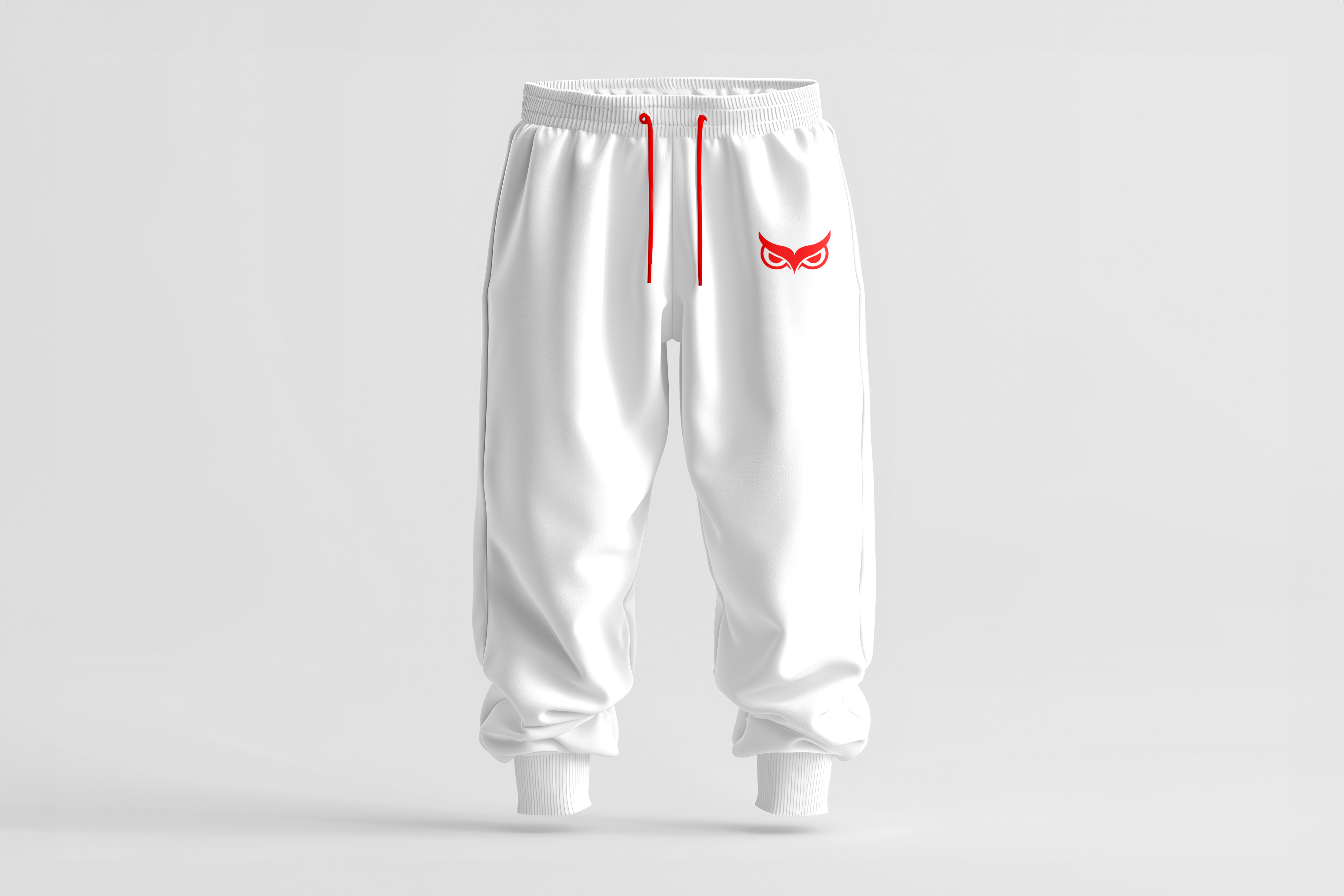 Pantalon blanc logo